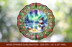 snowman christmas wind spinner png sublimation Product Image 1