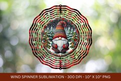 gnome christmas wind spinner png sublimation Product Image 1