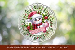 snowman christmas wind spinner png sublimation Product Image 1