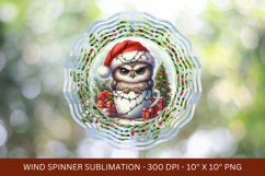 baby owl christmas wind spinner png sublimation Product Image 1