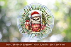 baby owl christmas wind spinner png sublimation Product Image 1