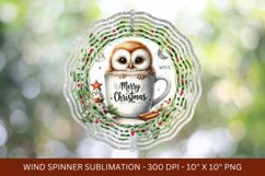 baby owl christmas wind spinner png sublimation Product Image 1
