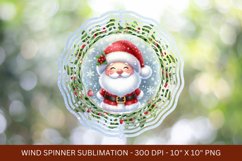 santa claus christmas wind spinner png sublimation Product Image 1