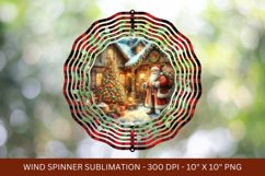 santa claus christmas wind spinner png sublimation Product Image 1