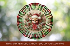 reindeer christmas wind spinner png sublimation Product Image 1