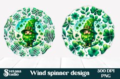 St patricks day gnome wind spinner sublimation wrap Product Image 1