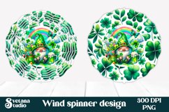 St patricks day wind spinner PNG design | St patricks gnome Product Image 1