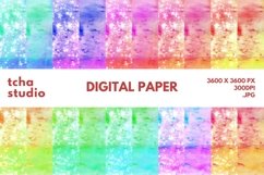 Windy Watercolor Digital Papers Glitter Background Product Image 1