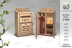 Wine And Treats Box Bundle Laser Cut. 3D Favor Box SVG Product Image 21