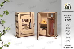 Wine And Treats Box Bundle Laser Cut. 3D Favor Box SVG Product Image 7