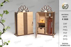 Wine And Treats Box Bundle Laser Cut. 3D Favor Box SVG Product Image 9