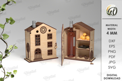Wine And Treats Box Bundle Laser Cut. 3D Favor Box SVG Product Image 11