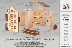 Wine And Treats Box Bundle Laser Cut. 3D Favor Box SVG Product Image 10