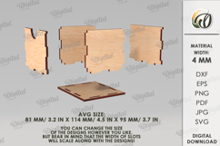 Wine And Treats Box Bundle Laser Cut. 3D Favor Box SVG Product Image 22