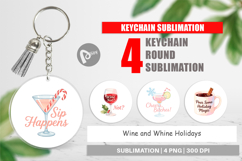 Keychain Wine and Whine Quotes Product Image 1