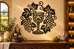 Wine Bar Sign Laser Cut File SVG Product Image 2
