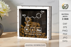 Wine &amp; Beer Cork Boxes Bundle Laser Cut. Storage Box SVG Product Image 2