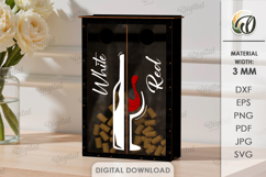 Wine &amp; Beer Cork Boxes Bundle Laser Cut. Storage Box SVG Product Image 9