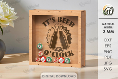 Beer Cork Box Laser Cut. Beer Cork Holder. Storage Box SVG Product Image 1