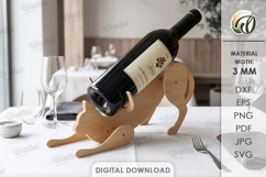 Wine Bottle Holders Bundle Laser Cut. Wine Stand SVG Product Image 13