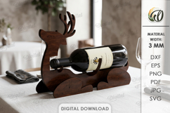 Wine Bottle Holders Bundle Laser Cut. Wine Stand SVG Product Image 12