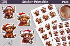 Christmas Animal Wine Sticker | Funny Sticker Bundle Product Image 3
