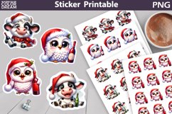 Christmas Animal Wine Sticker | Funny Sticker Bundle Product Image 5