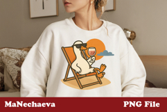 Rosé Wine Goose PNG | Picnic Cheese Sublimation Product Image 1