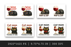 Wine Lover mug wrap printable sublimation design Product Image 2