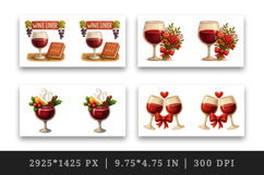 Wine Lover mug wrap printable sublimation design Product Image 2