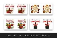 Wine Lover mug wrap printable sublimation design Product Image 2