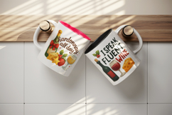 Wine Lover mug wrap printable sublimation design Product Image 3