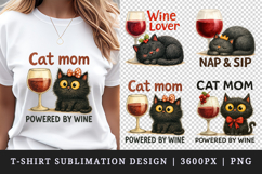 Wine Lover t-shirt printable sublimation design png Product Image 1
