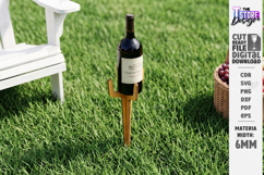 Portable Wine Picnic Table Laser Cut | Outdoor Trays | CNC Product Image 1