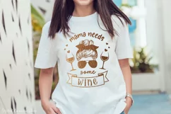 Funny wine design for shirt, glass or bags
