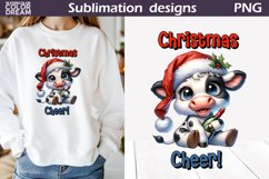 Wine Animal Christmas Sublimation | Sarcastic Christmas Product Image 1