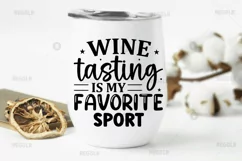 Wine tasting is my favorite sport SVG, Wine SVG Design Product Image 2