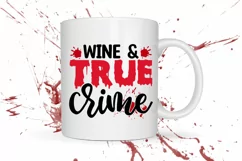 Wine & true crime SVG, True Crime Queen SVG Design Product Image 2