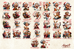 Christmas wine tumbler design Bundle Funny elderly old lady Product Image 2