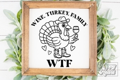 Wine Turkey Family SVG PNG - Funny Thanksgiving Crew Turkey Product Image 5