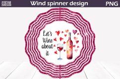 Wind Wind Spinner Sublimation | Valentines Day Wind Spinner Product Image 1