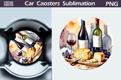 Wine Car Coaster Bundle | Wine Round Coaster Product Image 2