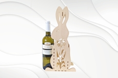 Gift Easter Bunny, wine bottle box, laser cutting design Product Image 2