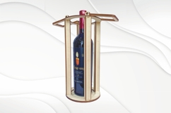Wine gift box with handles, laser cutting bottle holder Product Image 3
