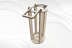 Wine gift box with handles, laser cutting bottle holder Product Image 2