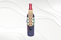 Unique wine bottle decor, cash gift, laser cutting design. Product Image 4