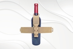 Unique wine bottle decor, cash gift, laser cutting design. Product Image 1