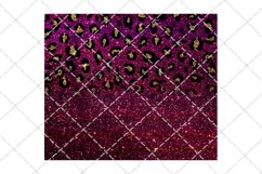 Wine Ombre Leopard Tumbler Design Product Image 2