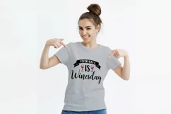 Everyday is winesday. Funny wine quote SVG. Bar sign Product Image 2
