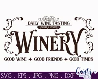 Vintage Farmhouse Home Sign | Winery Wall Art Svg Product Image 2